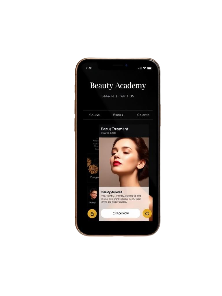 Aplicação móvel Luwana Beauty